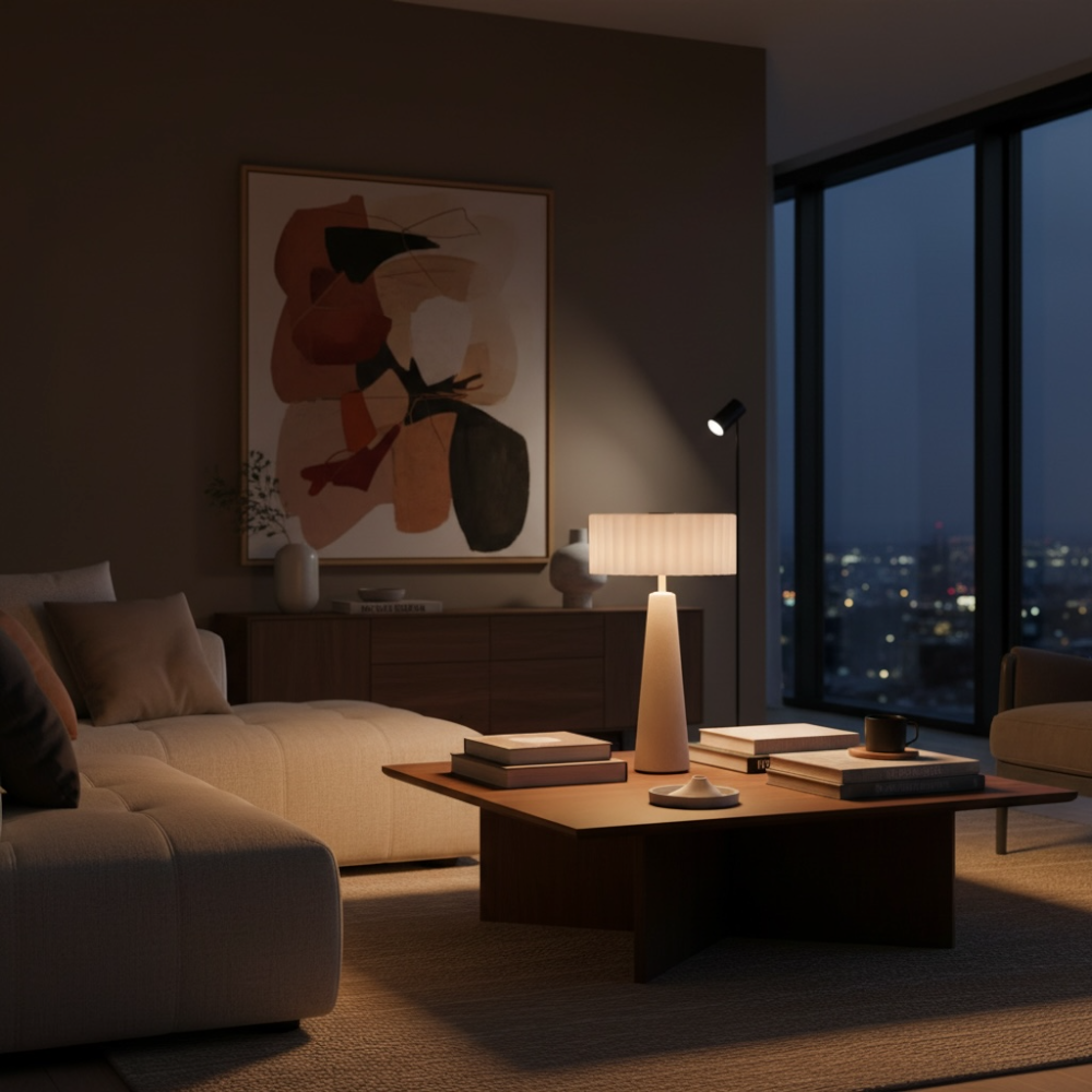 Blok Cement - draadloze tafellamp voor binnen en buiten