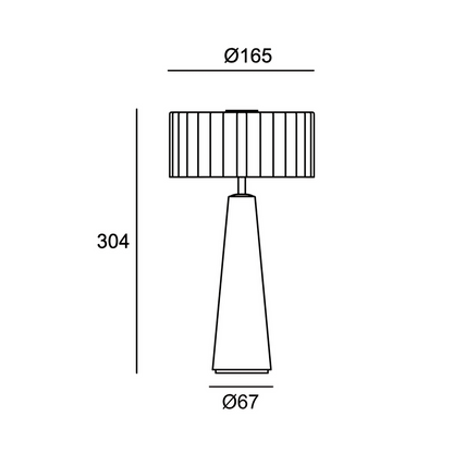 Blok Lamp - in wit marmer