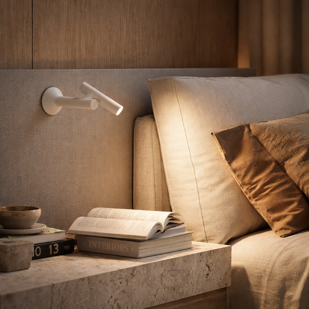 Ubiqua ZOOM WALL Wandlamp | 2.2W | 3000K | Oplaadbaar | IP54 | Dimbaar | Wit