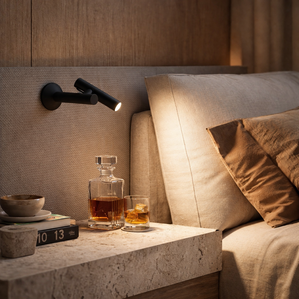 Ubiqua ZOOM WALL – Draadloze Wandlamp | Zwart
