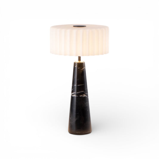 Blok Lamp - in zwart marmer