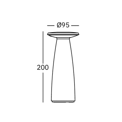 Flora Mini Zand - draadloze tafellamp