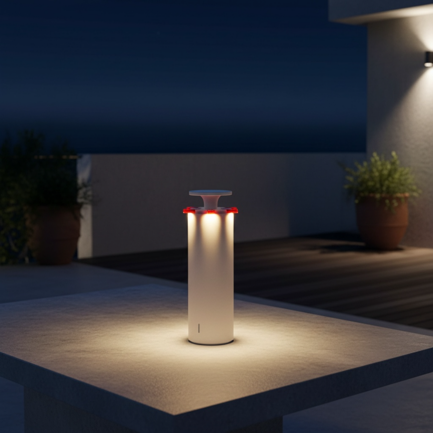 Firework Wit/Rood - draadloze lamp voor binnen