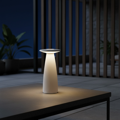 Flora Mini Wit - draadloze tafellamp