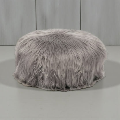 Luné – Ronde poef van IJslandse schapenvacht